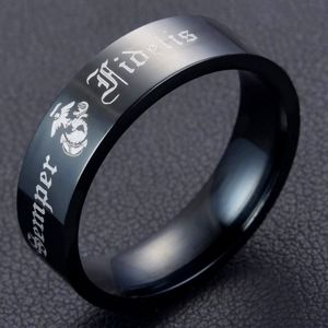 Marine Corps semper fidelis ring band